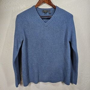 Theory Blue V-Neck Sweater